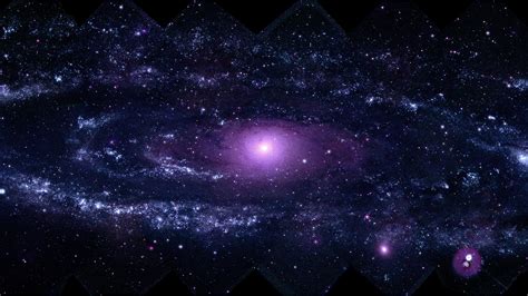 Incandescent Purple Galaxy On Black Sky 4k Hd Galaxy Wallpapers Hd