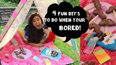 Fun, cute and easy crafts: 4 Fun DIY's To Do When You're Bored! - YouTube