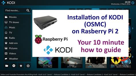 How To Install Osmc Kodi On A Raspberry Pi Youtube