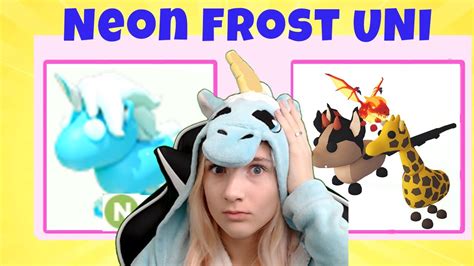ЧТО ДАЮТ ЗА Neon Frost Uni💦┃roblox Adopt Me Youtube
