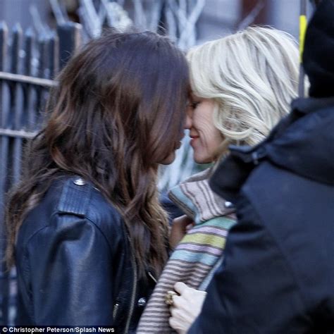 Naomi Watts Kisses Sophie Cookson While Filming Gypsy Daily Mail Online