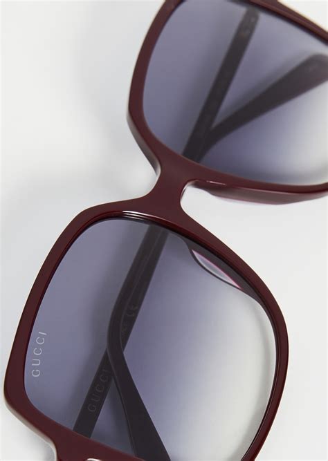 gucci gucci ultralight acetate square sunglasses sunglasses