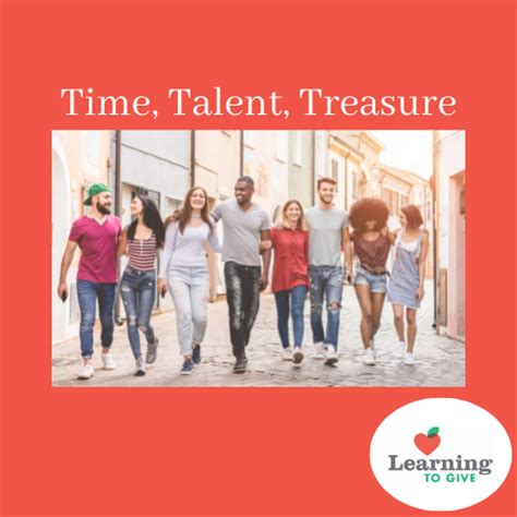 Time Talent Treasurepng Learning To Give
