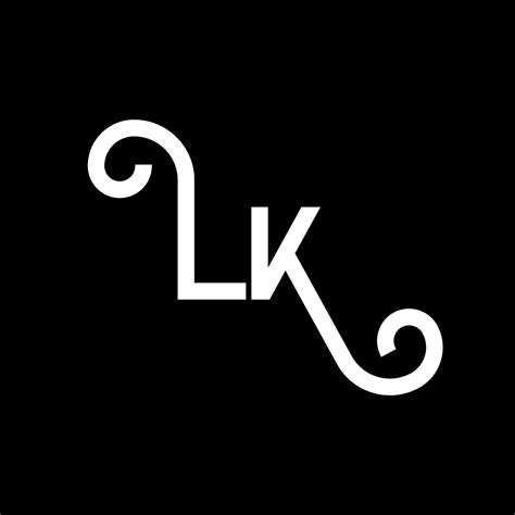 Diseño Del Logotipo De La Letra Lk Icono Del Logotipo De Letras