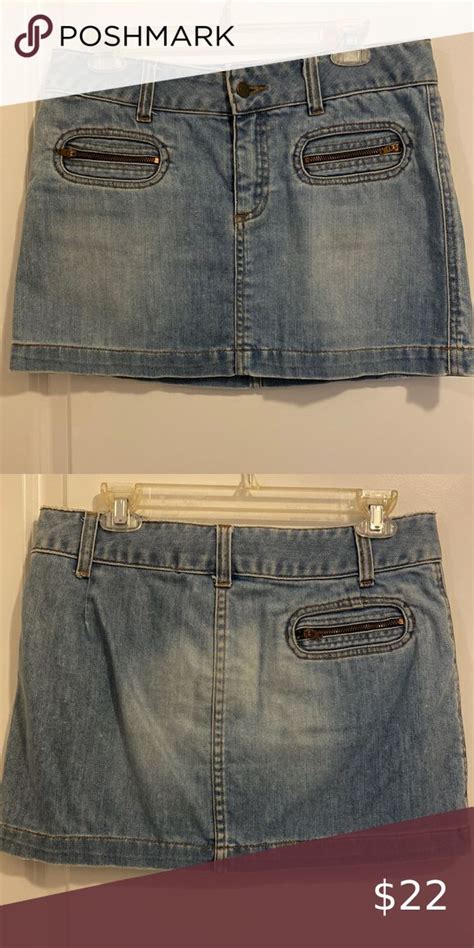 American Eagle Outfitter Light Washed Denim Miniskirt In Guc Size 4