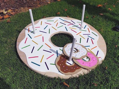 Make your own hook & ring toss game this kit is ideal to make your own hook & ring toss game so you do not have to worry about getting all the right parts. Donut Ring Toss - Savlabot