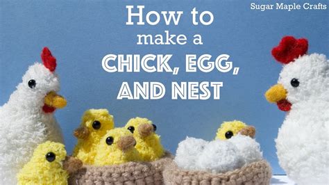 Chick Egg And Nest Diy Fuzzy Sock Plushiecrochet Tutorial Youtube