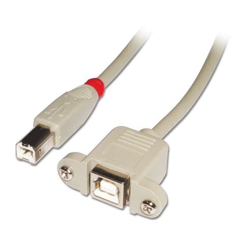 2m Usb Cable Type B Male To Type B Female From Lindy Uk