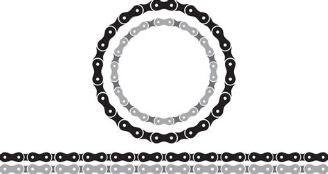 Bicycle Chain Silhouettes 2285926 Vector Art At Vecteezy