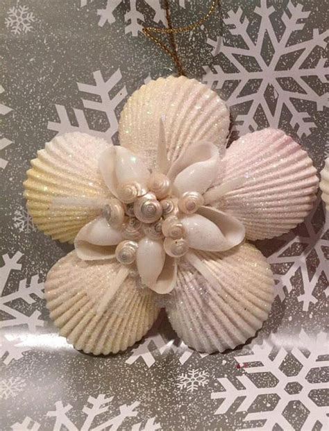 Beautiful Handmade Seashell Flower Ornament Seashell Crafts Shell
