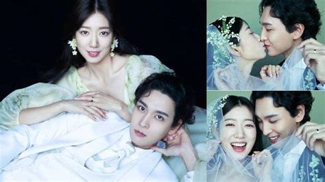 intip potret park shin hye dan choi tae joon ciuman mesra di foto terbaru pernikahannya tribun