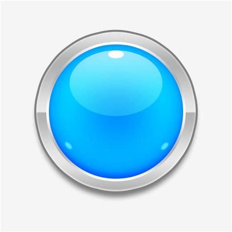 Blue Glossy Button Button Blue Glossy Png Transparent Clipart Image