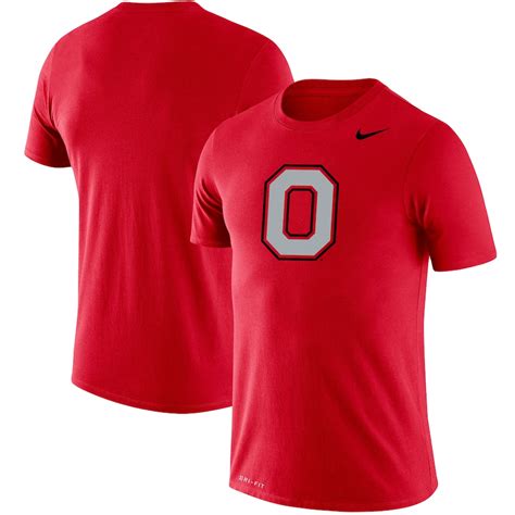 Mens Nike Scarlet Ohio State Buckeyes School Logo Legend Performance T