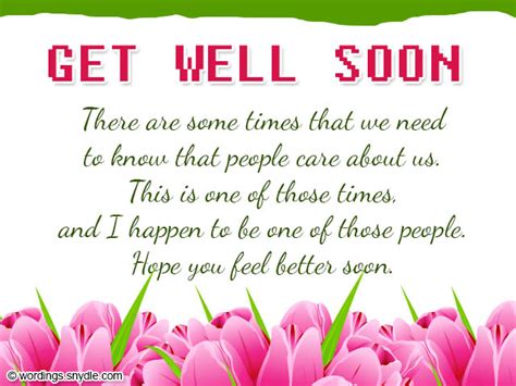 Get Well Soon Wishes And Card Wordings Wordings And Messages