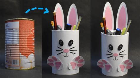 Diy Empty Tin Can Desk Organizer How To Make Pen Pencil Holderstand