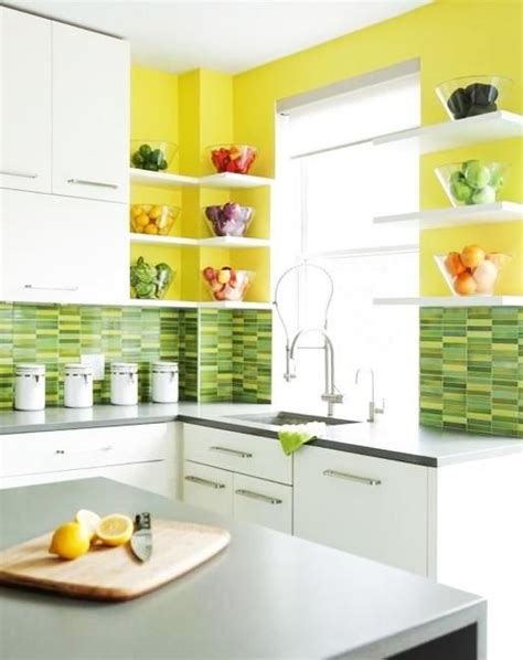 20 Modern Kitchens Decorated In Yellow And Green Colors Yellow