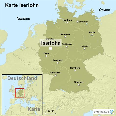 Stepmap Karte Iserlohn Landkarte Für Deutschland