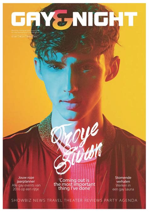 Troye Sivan Gay And Night Magazine January Issue Copenhagen Pride Party Agenda Troye Sivan