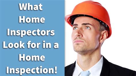 What Home Inspectors Look For In A Home Inspection Youtube