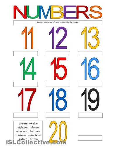 10 Best Large Printable Numbers 11 20 Printableecom Topic Numbers