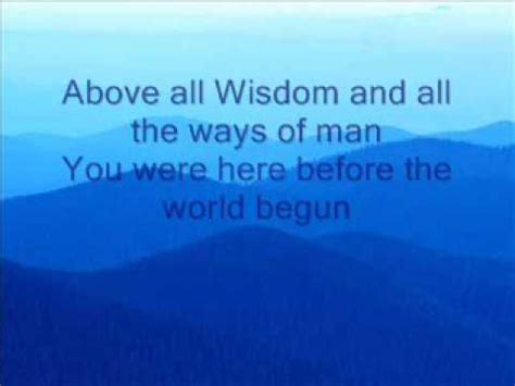 There is no better place to do this than at a wedding! Praise and Worship Songs with Lyrics- Above all - YouTube