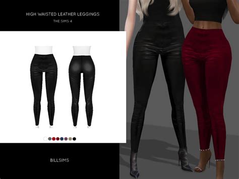 The Sims Resource High Waisted Leather Leggings