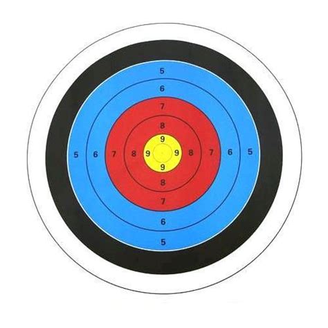Target Paper Shape Round For Shooting Practice Rs 10 Piece Id