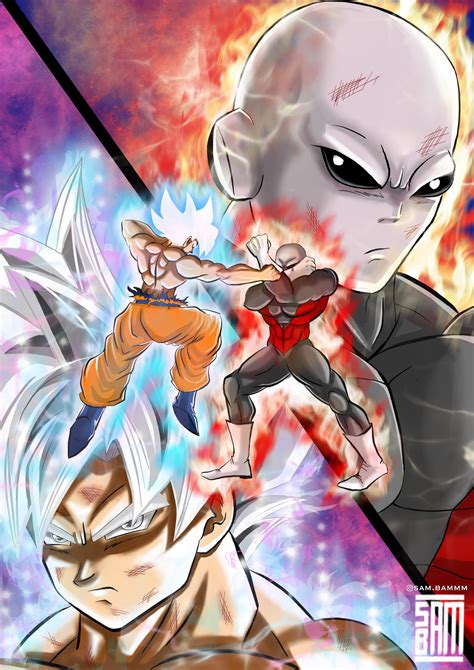 Goku Mastered Ultra Instinct Vs Jiren [fanart] R Dragonballsuper