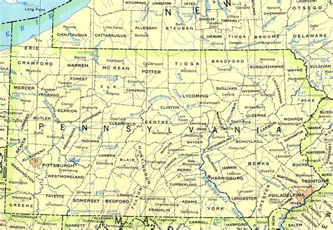 Pennsylvania Maps Perry Castañeda Map Collection Ut Library Online