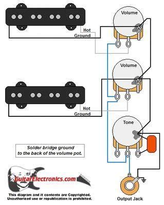 Bass wiring harness,2 volume 1 tone 500k pots 3 way switch wiring harness prewired kits for jazz bass/electric guitar parts 3.3 out of 5 stars 7 $15.19 $ 15. Fender P J Bass Wiring Diagram | Wire