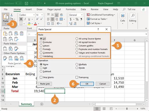 Paste Special In Excel Customguide