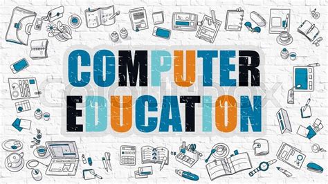 Computer Education Concept Computer Stock Image Colourbox