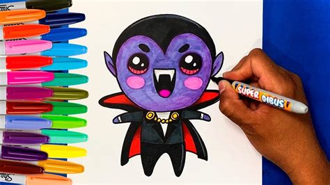 Como Dibujar Un Vampiro Kawaii How To Draw A Vampire Dracula Youtube