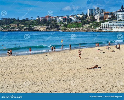Swimming At Bondi Beach Sydney Australia Editorial Stock Photo