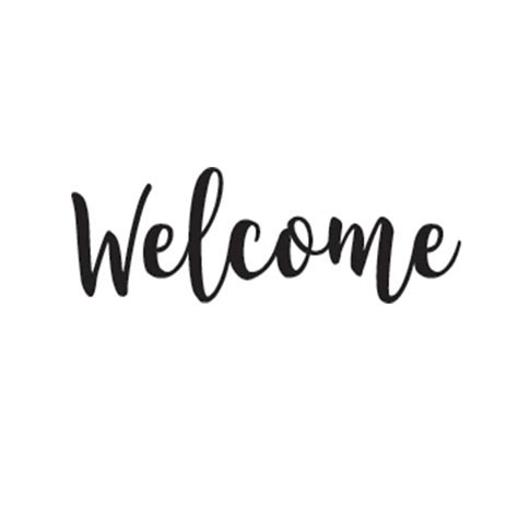 Welcome Svg Welcome Script Svg Welcome Cursive Svg Welcome Etsy