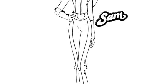 Coloriage Totally Spies Sam Coloriage Totally Spies Sam Momes Danieguto