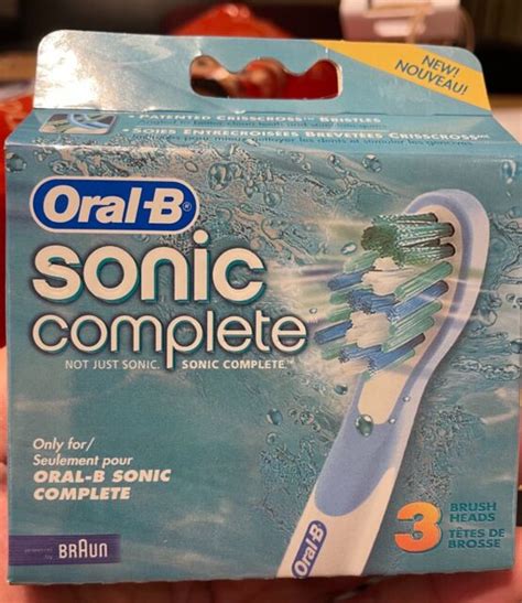 Oral B Braun Sonic Replacement Brush Heads 3 Pcs Sr183 For Sale