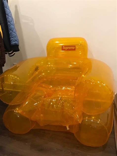 Supreme Supreme Inflatable Chair Amber Color Orange Grailed