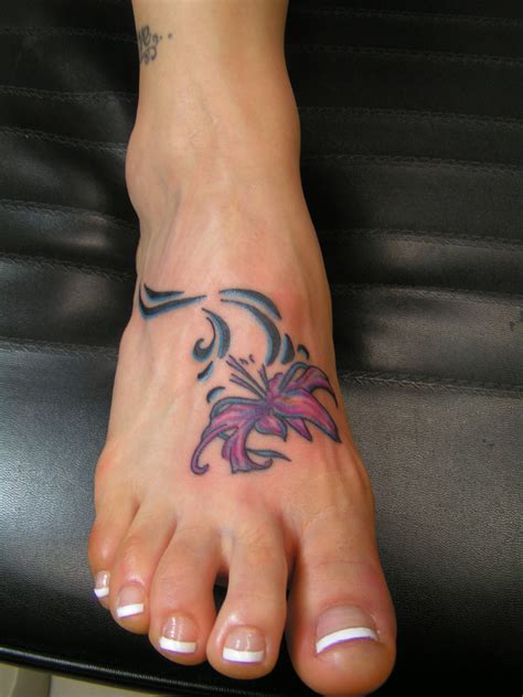 Flower Foot Tattoo Picture