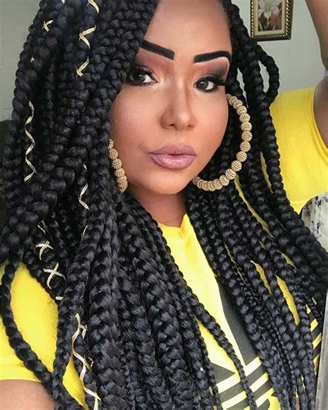 We have collected 20 ideas of jumbo braids hairstyles. crochet jumbo box braids xpression braiding hair | Box ...