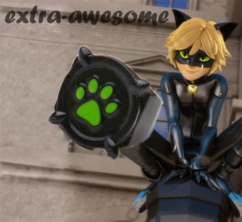 Cat Noir Green Pawprint Ring Extra Awesome