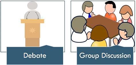Difference Between Debate And Group Discussion With Comparison Chart