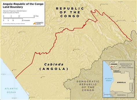 Angola Cabindarepublic Of The Congo Land Boundary Sovereign Limits