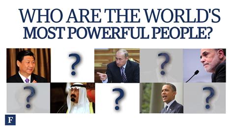 Top 10 Countdown Of The Worlds Most Powerful People 2013 Forbes