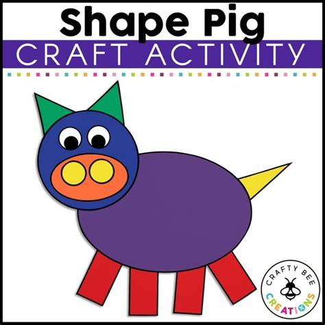 Shape Animals Craft Bundle 1 & 2 - Crafty Bee Creations