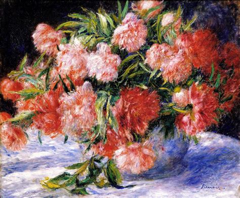 Pierre Auguste Renoir Peonies 1880 66×55 Cm Descriptif De Lœuvre