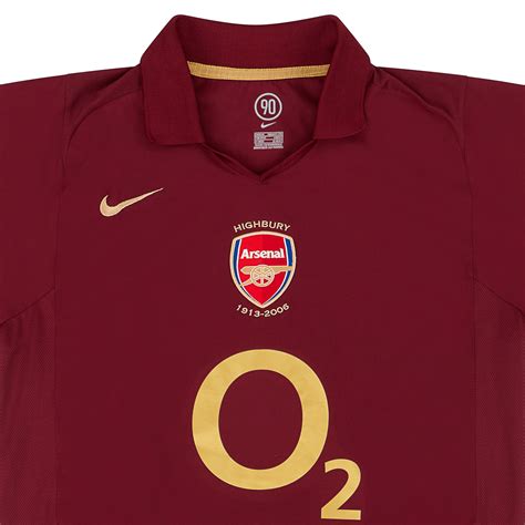 2005 06 Arsenal Home Shirt Excellent S