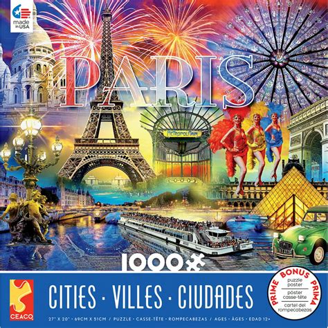 Ceaco Cities Paris 1000 Piece Jigsaw Puzzle