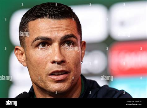 Oeiras Portugal 22nd Mar 2023 Cristiano Ronaldo Of Portugal Seen