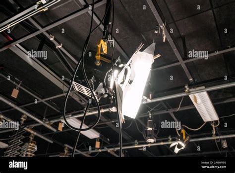 Tv Studio Lights The Ceiling Of A Tv Studio With The Lighting